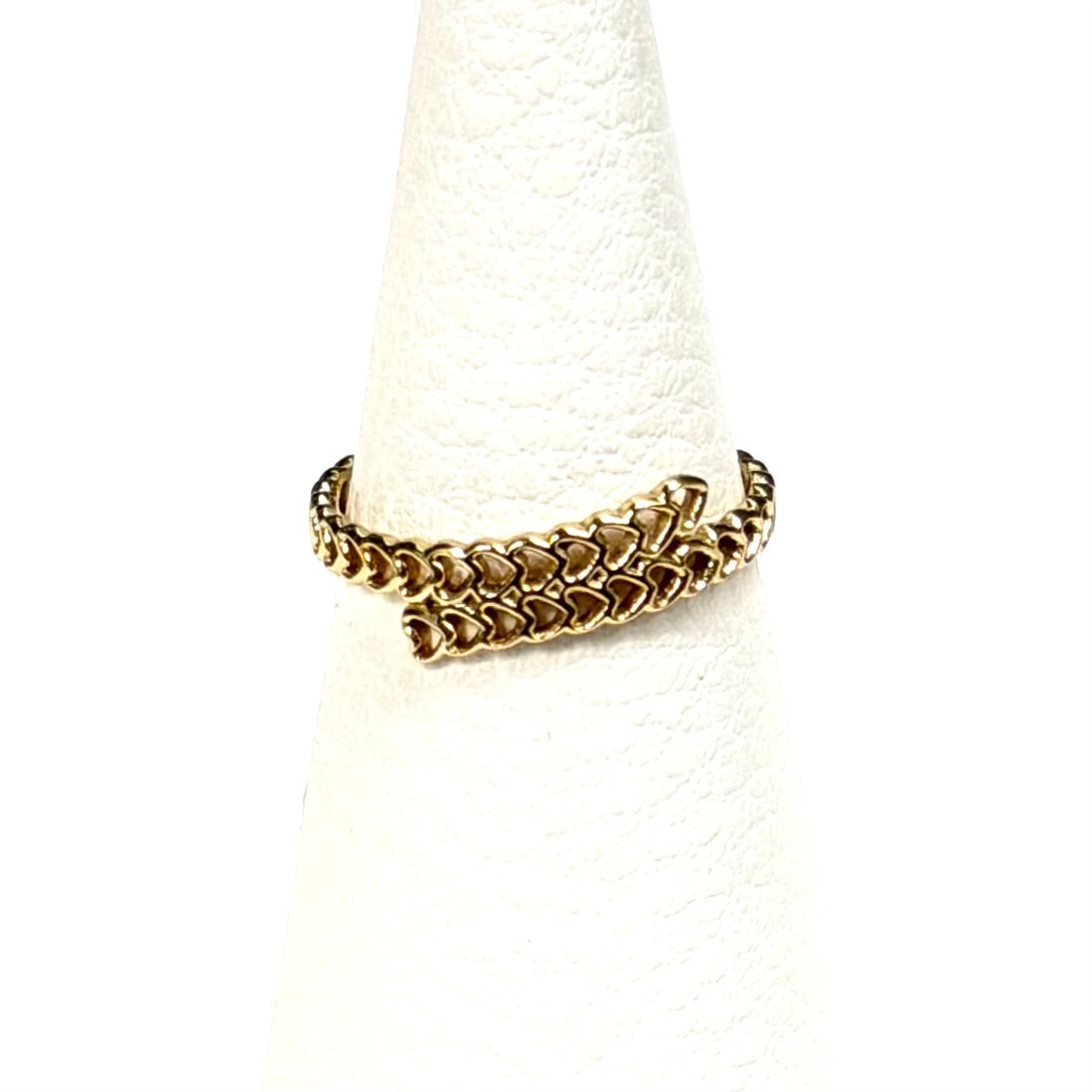 Brass Heart plain ring 17