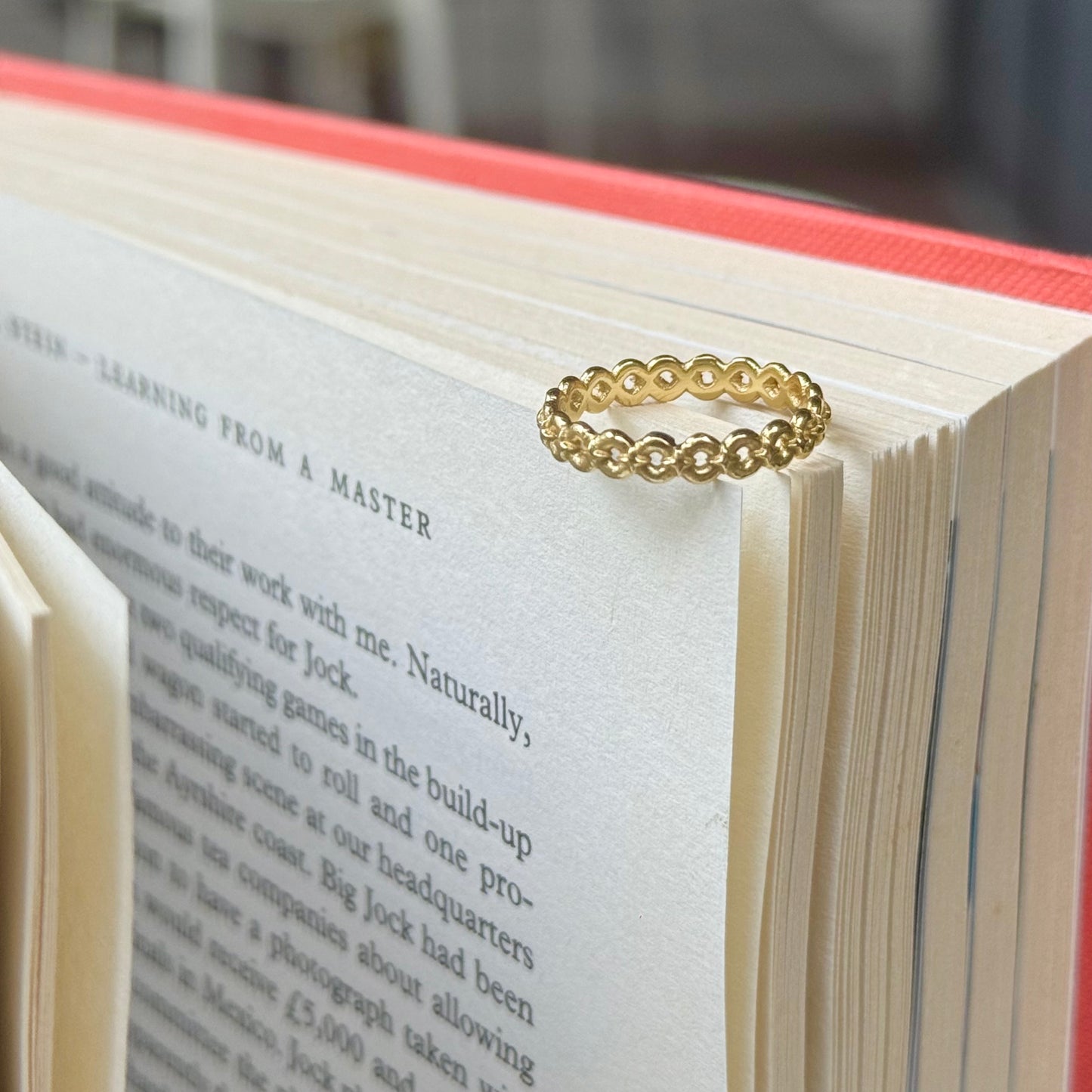 Brass star plain ring 9
