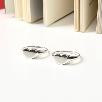 Heart plain ring 85