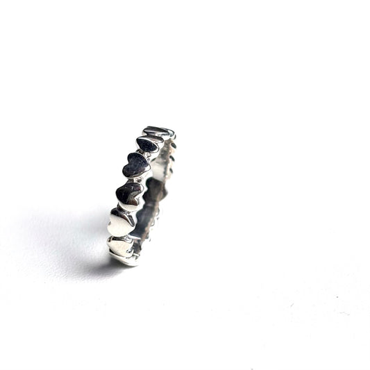 Heart plain ring 62