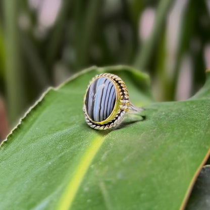 Silver925×brass design ring 21