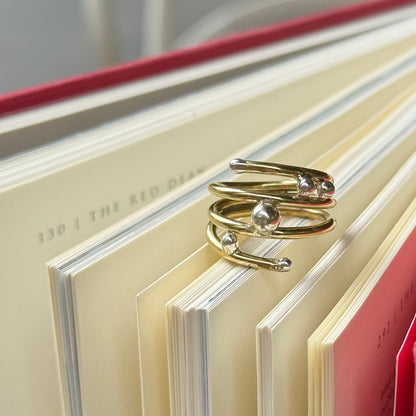 Silver925×brass plain ring 11