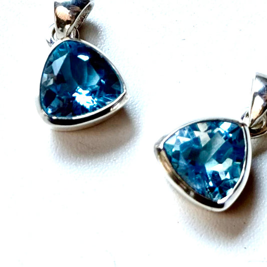 Blue topaz charm