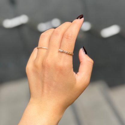 Silver925×brass plain ring 15