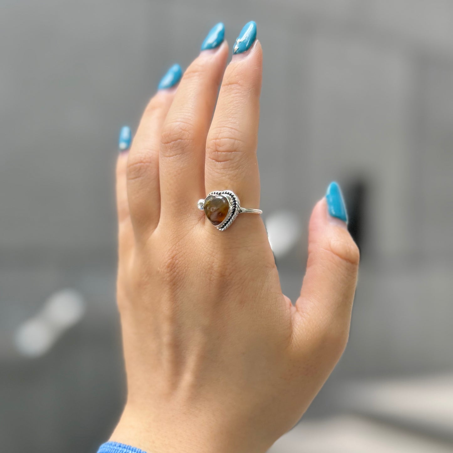 Heart design ring 7