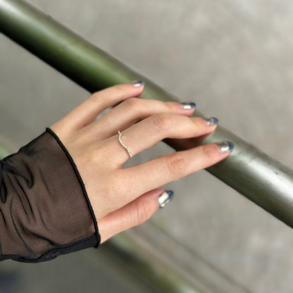【Bijumam poco】White topaz ring 6