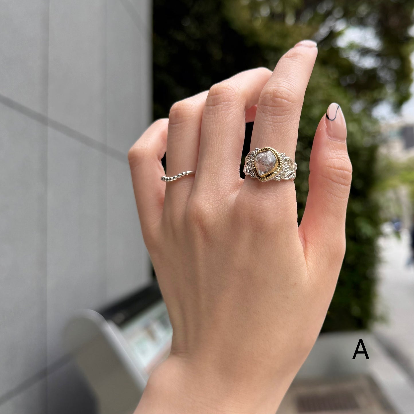Herkimer Diamond ring 10