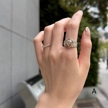 Herkimer Diamond ring 10