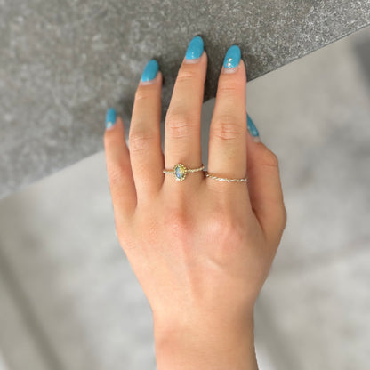 Silver925×Brass petit ring 3