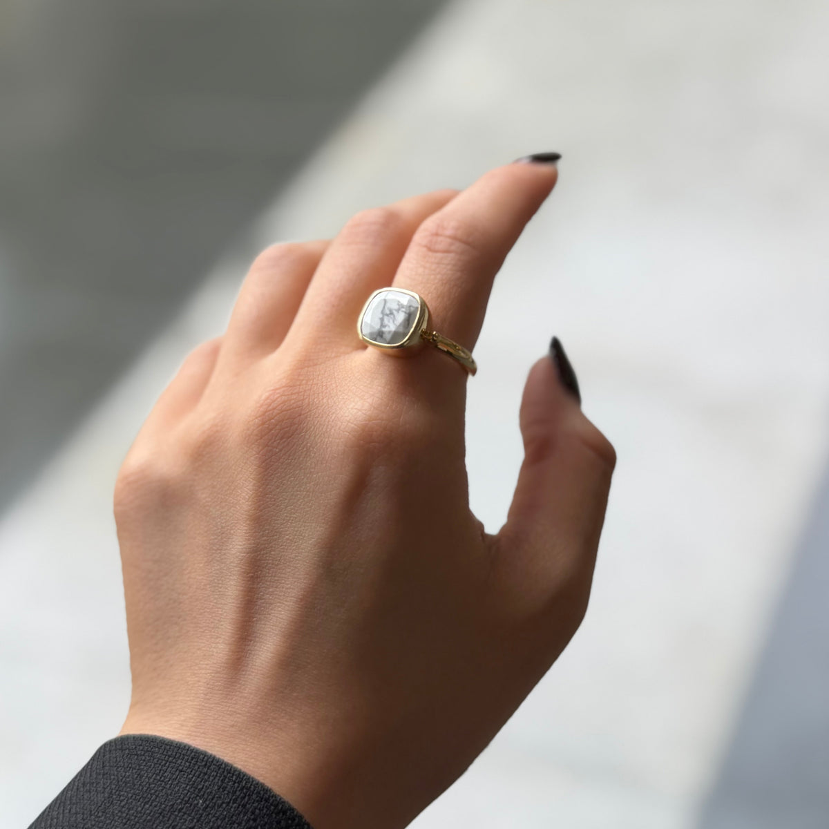 Brass square ring