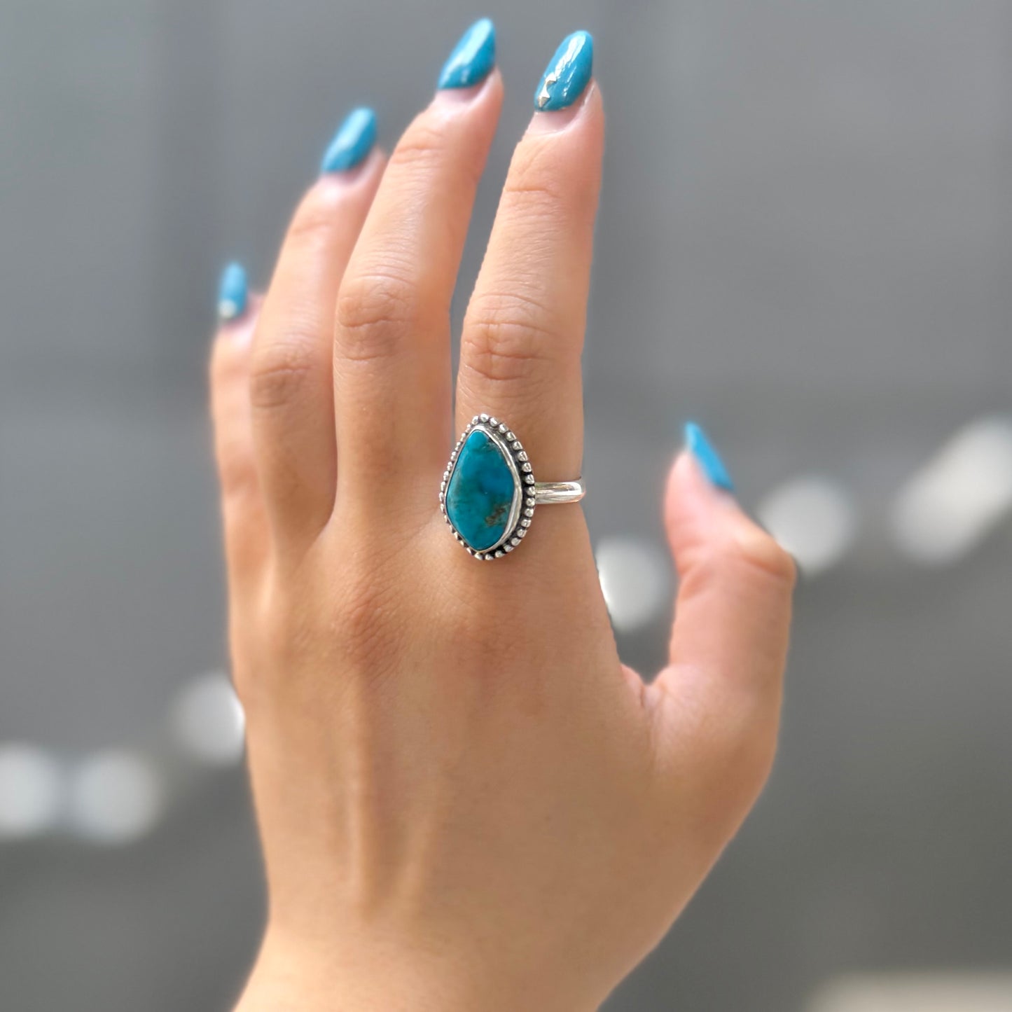 American turquoise ring