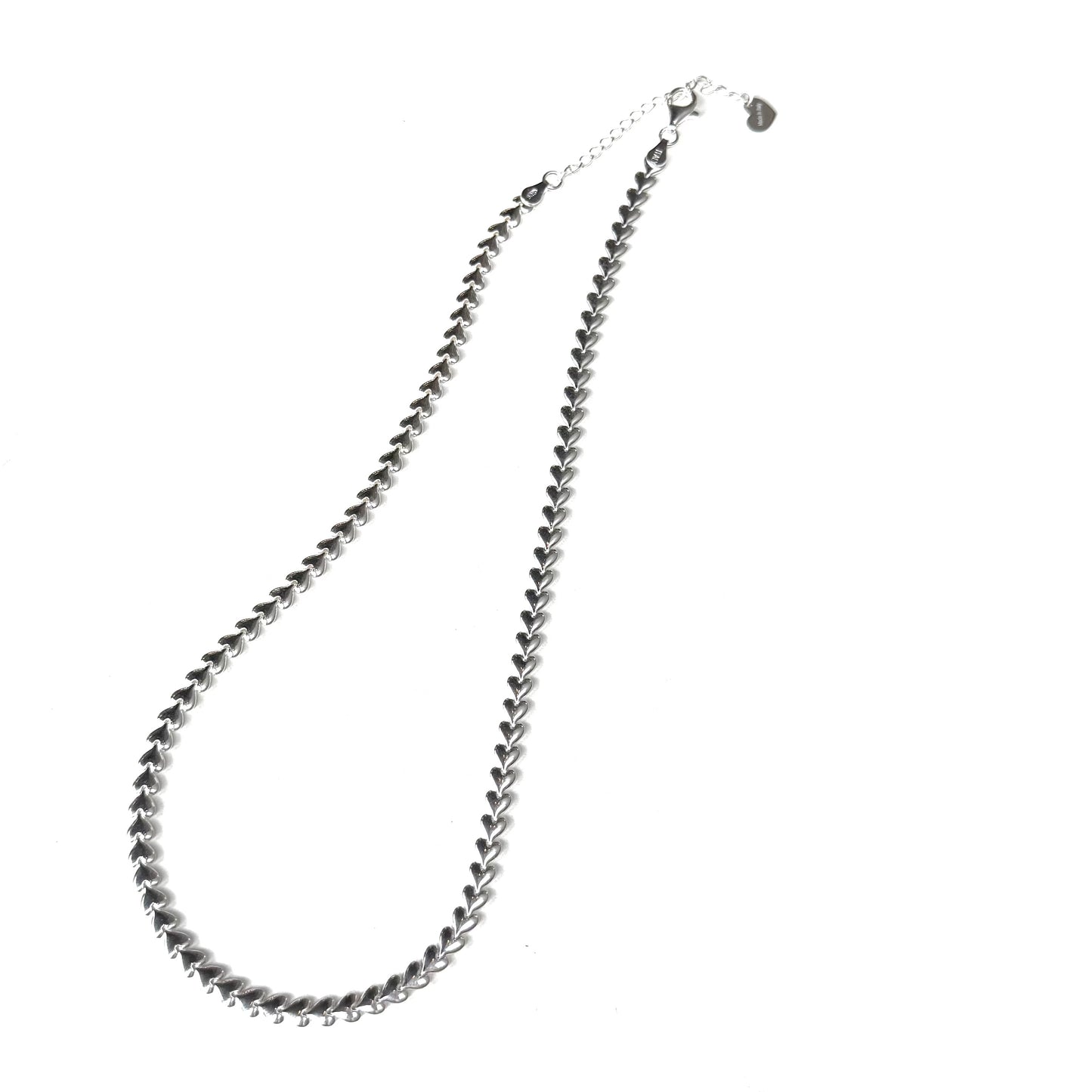 Silver925 chain  necklace 〈Heart〉2