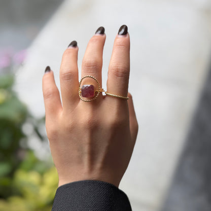 Brass square ring 1