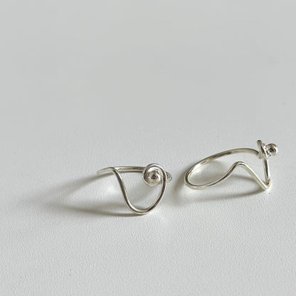 Silver925 plain ring 72