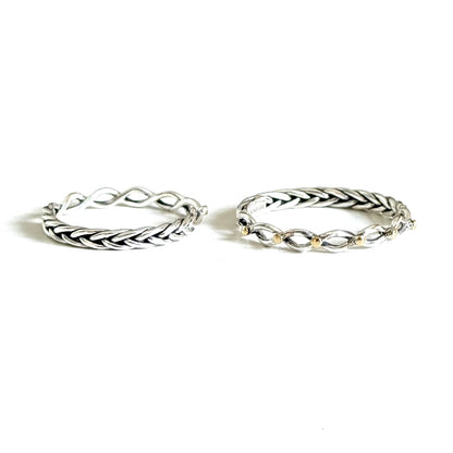 【Bijumam poco】Silver925×18K plain  ring 1