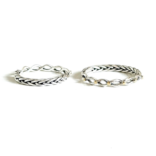 【Bijumam poco】Silver925×18K plain  ring 1