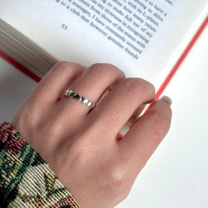 Heart plain ring 62
