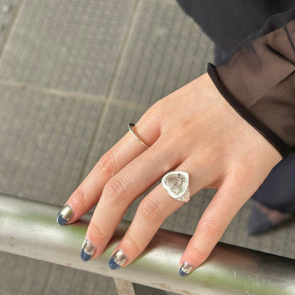 Heart design ring 4