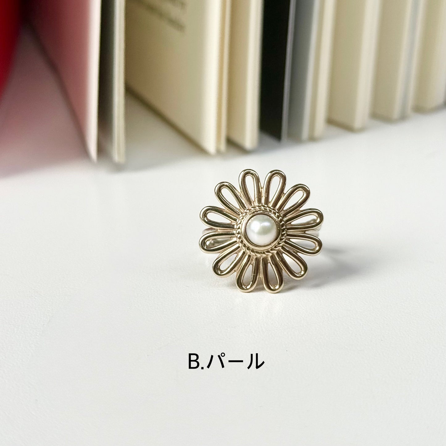 Flower design ring 13