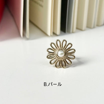 Flower design ring 13