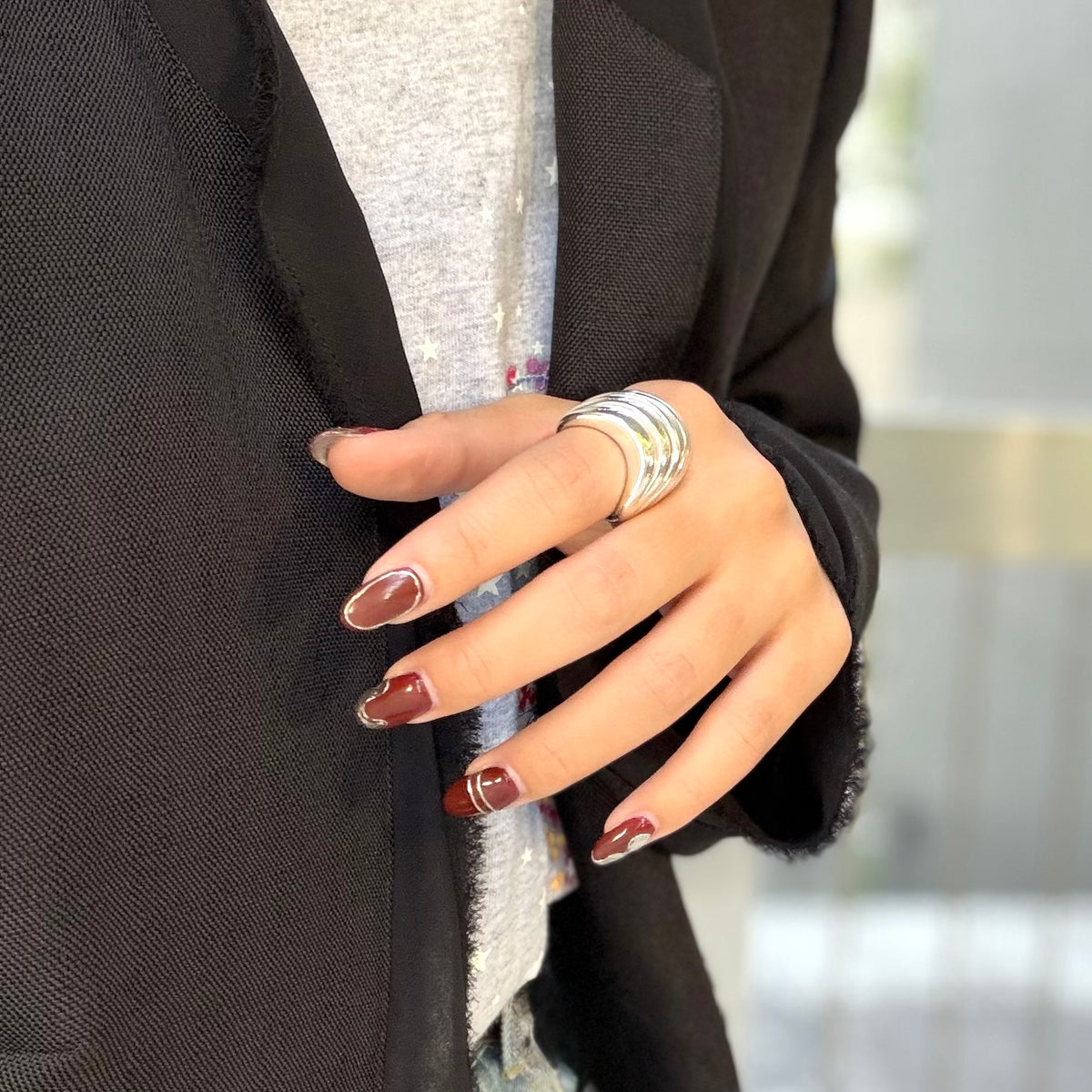 Silver925 plain ring 67