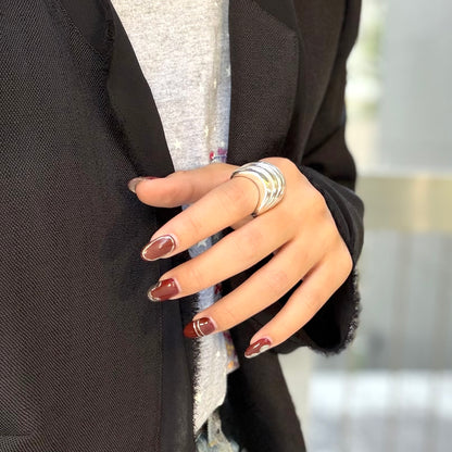 Silver925 plain ring 67