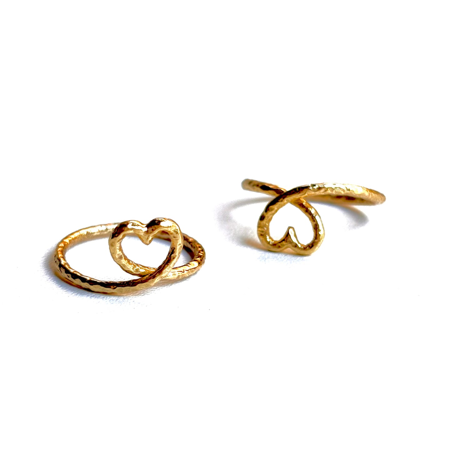 Brass Heart plain ring 5