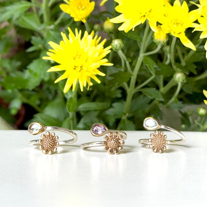 Flower design ring 21