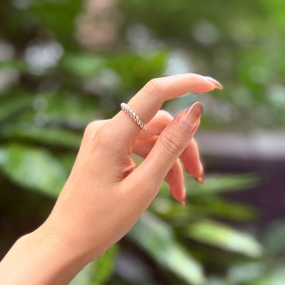 Silver925 plain ring 59
