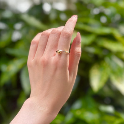 Silver925×brass plain ring 10