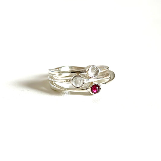 Silver925 1stone ring 25