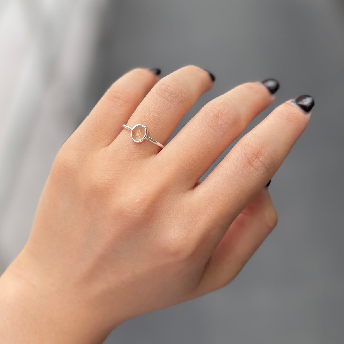 Silver925 1stone ring 10