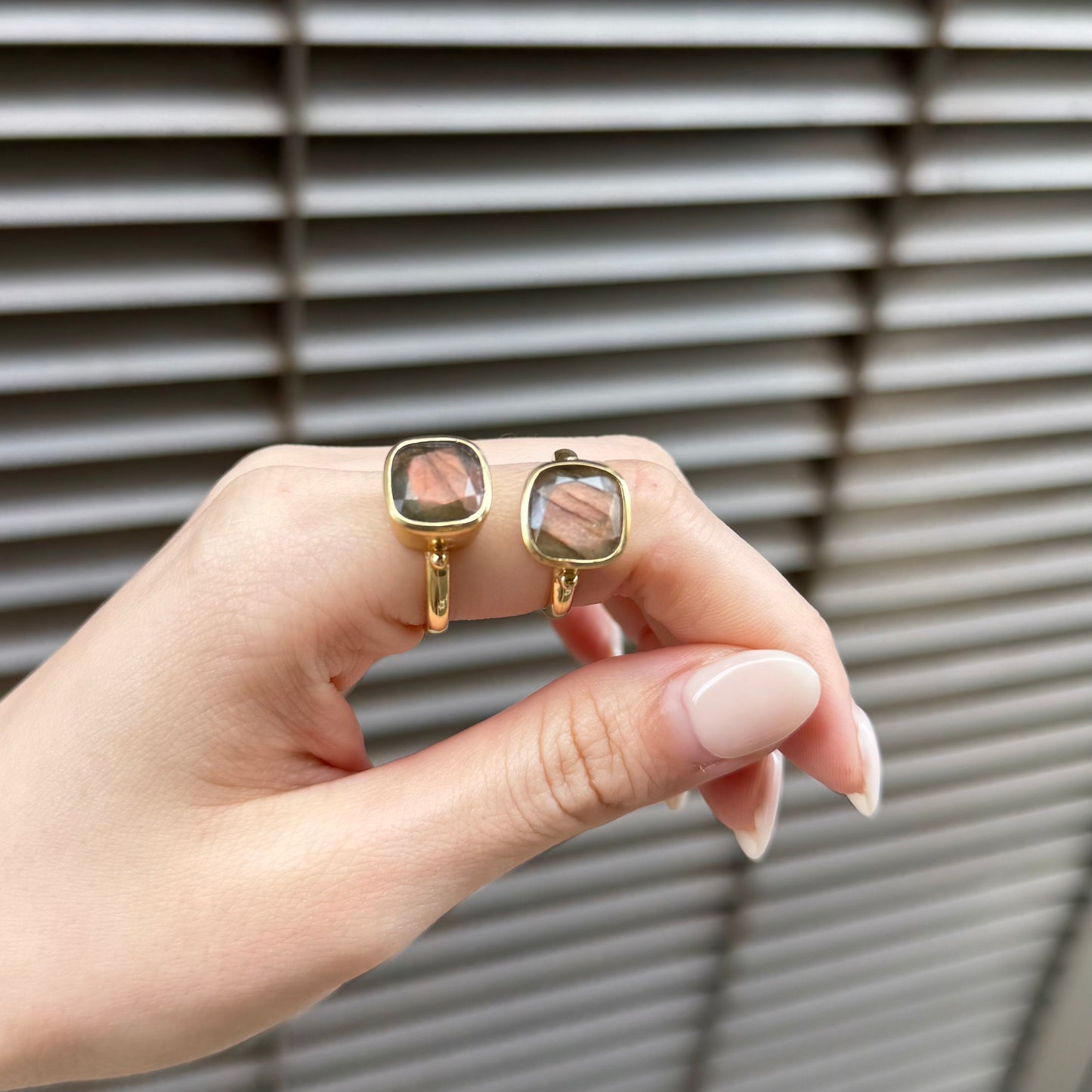 Brass square ring