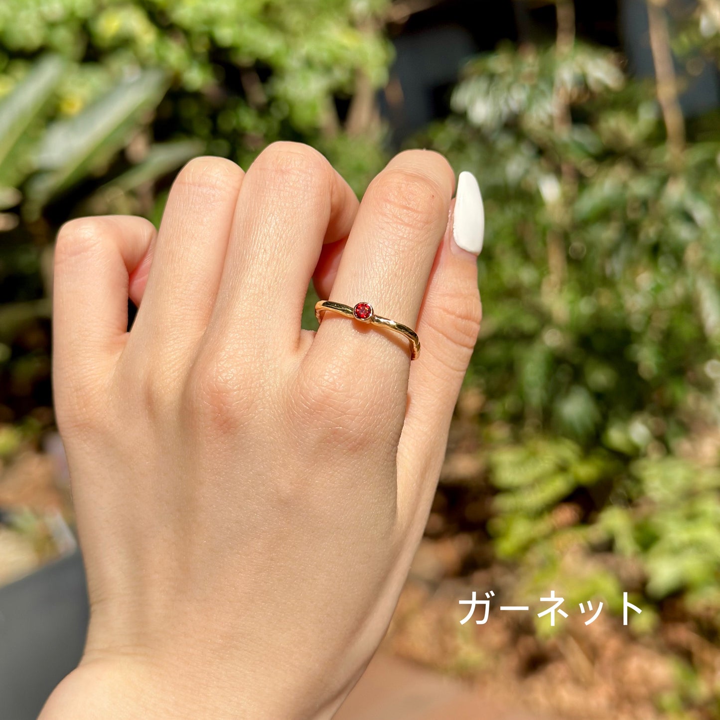 Brass square petit ring 5