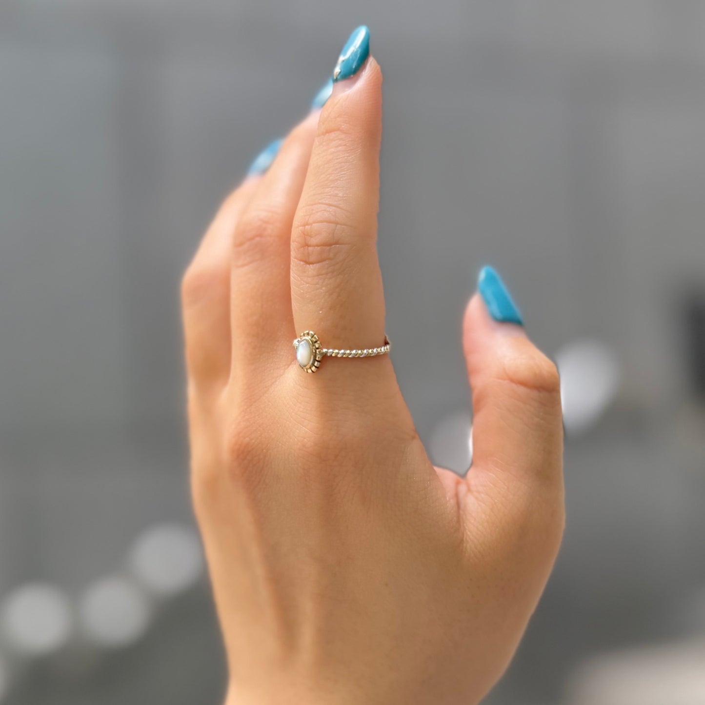 Silver925×Brass petit ring 3