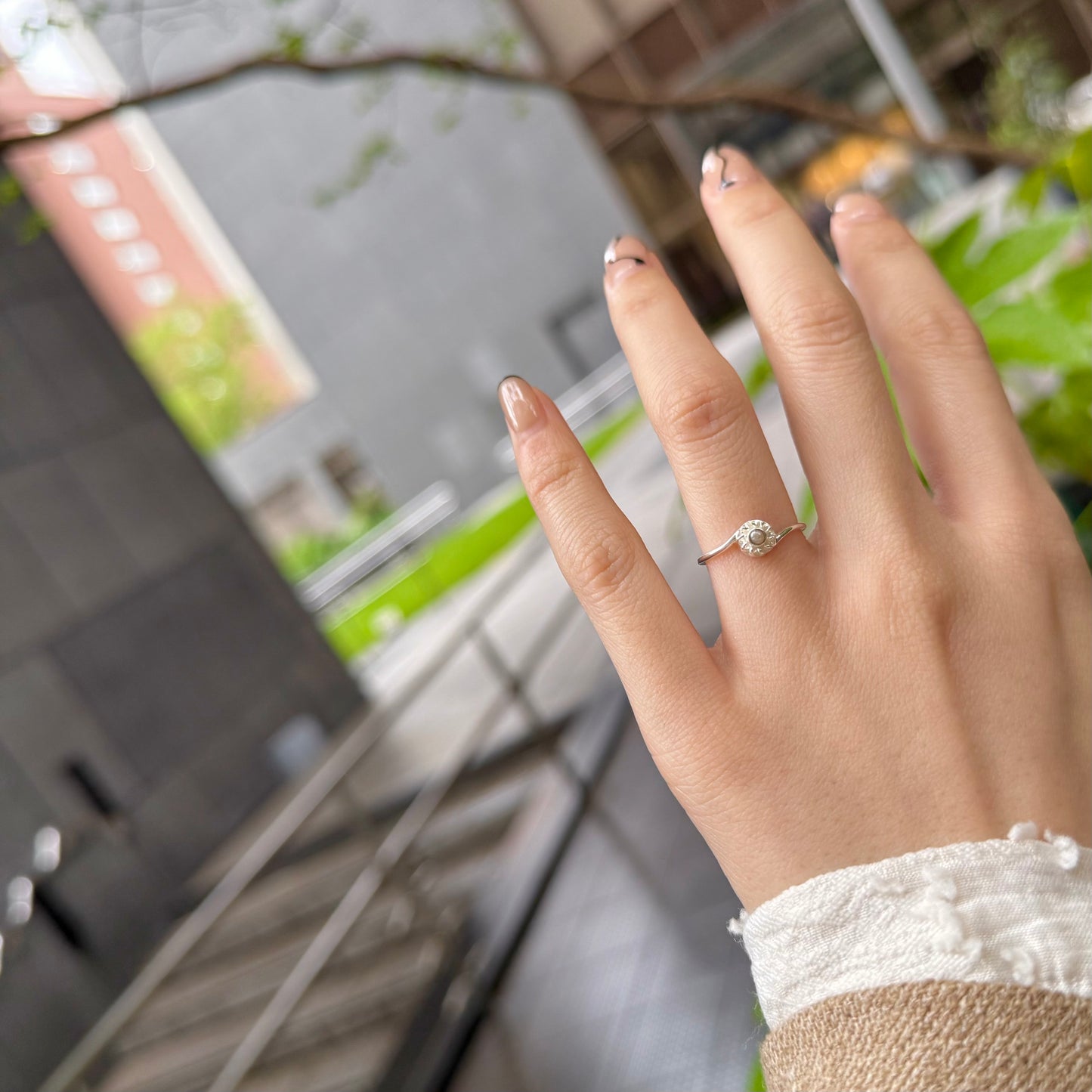 Flower design ring 9