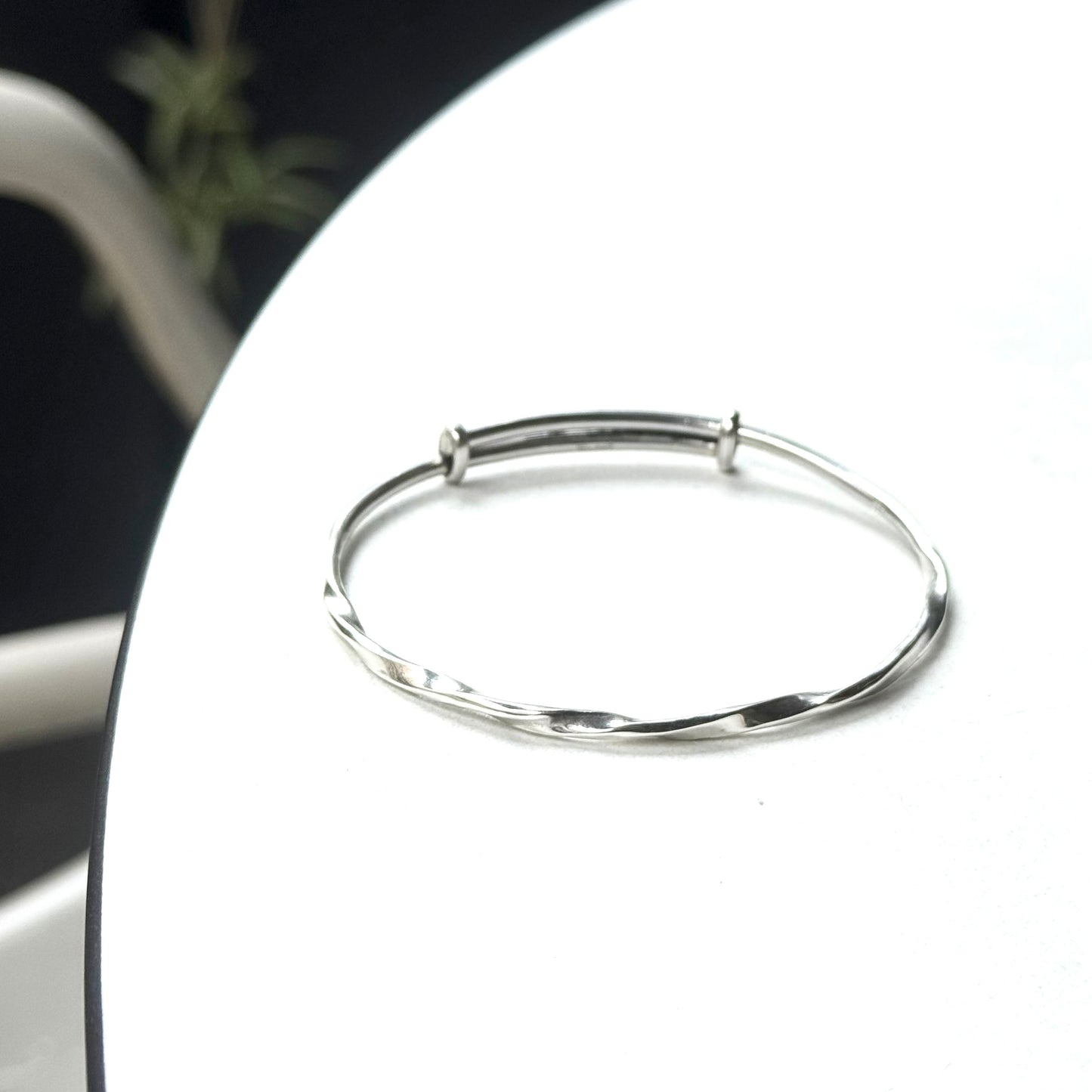 Silver925 plain bangle 3