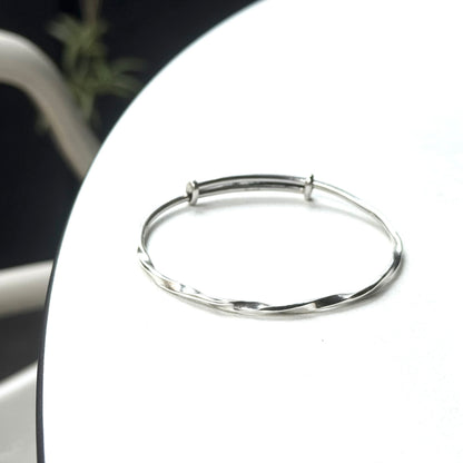 Silver925 plain bangle 3