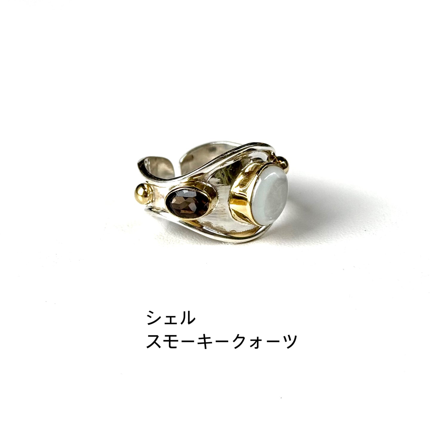 Silver925×Brass design ring 11