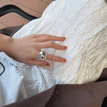 Silver925 plain ring 55