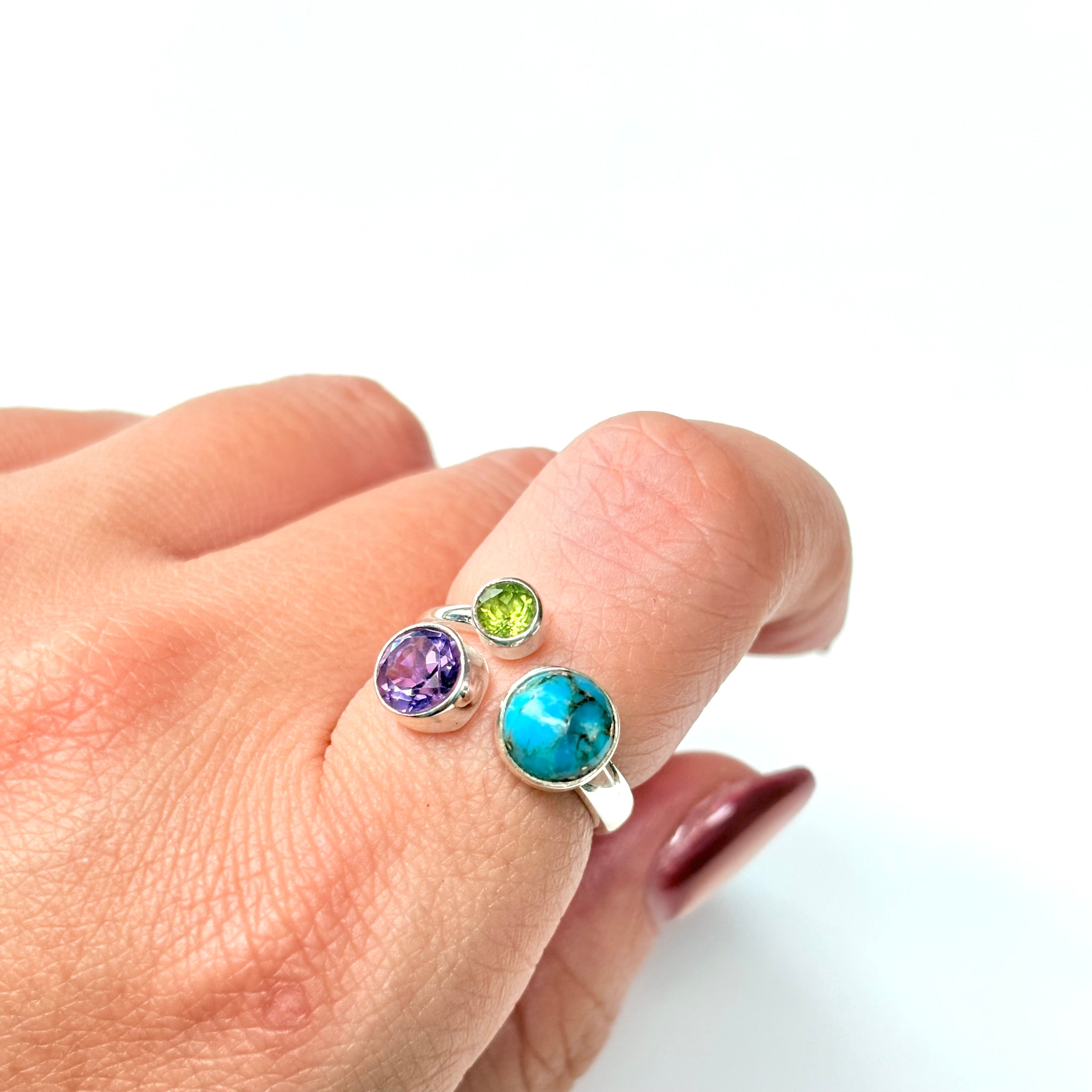 Silver925 3stone ring 1 – Biju mam