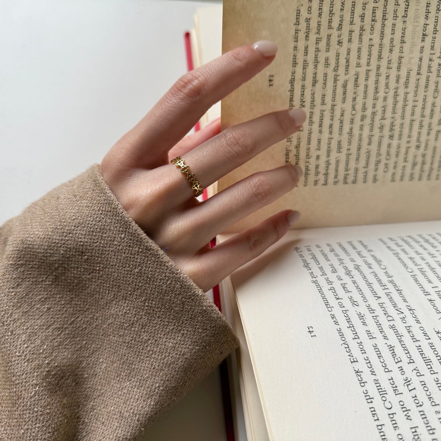 Brass plain ring 59