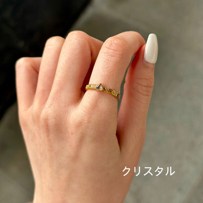 Brass star petit ring 3