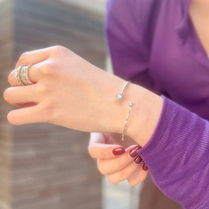 Silver925 1stone bangle