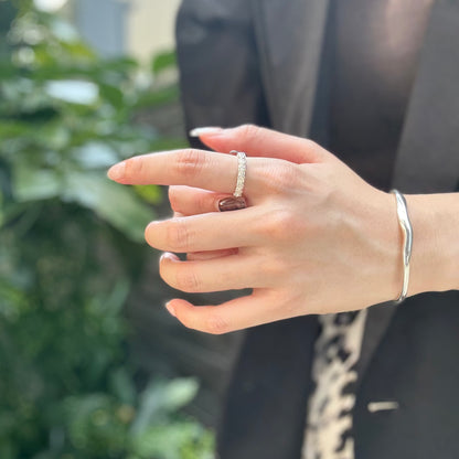 Rose plain ring