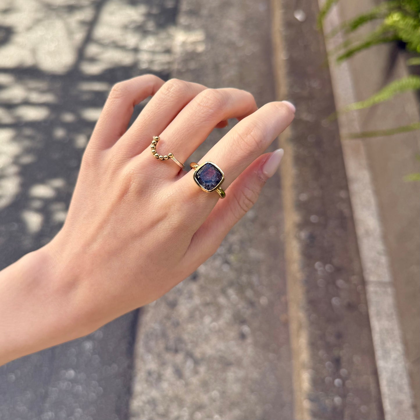 Brass square ring