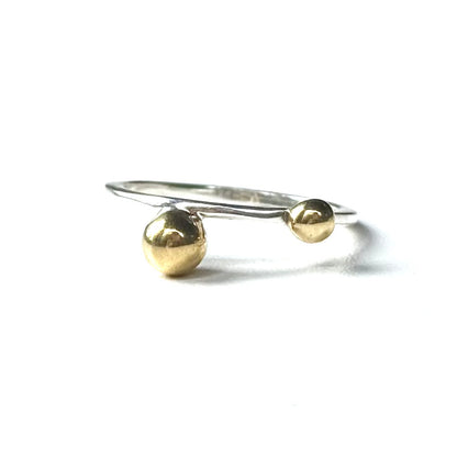 Silver925×brass plain ring 10