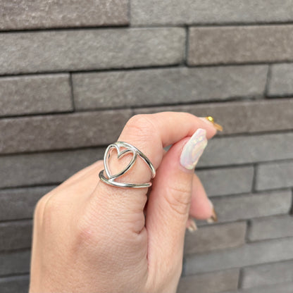 Heart plain ring 40