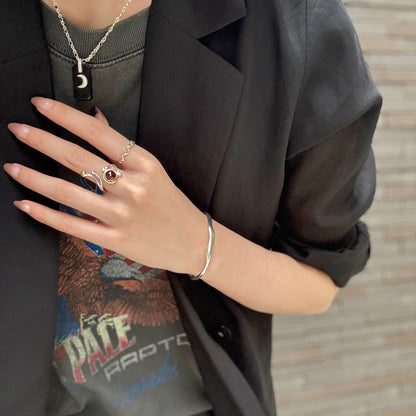 Silver925×brass design ring 23