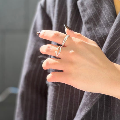 White topaz ring 10